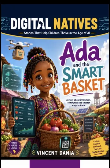 Cover of Ada and the Smart Basket by Vincent Dania