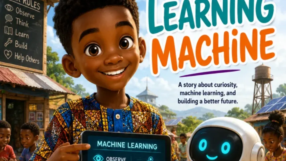 Kelechi learning how a machine improves through observation