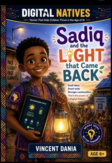 Cover of Sadiq and the Light That Came Back by Vincent Dania
